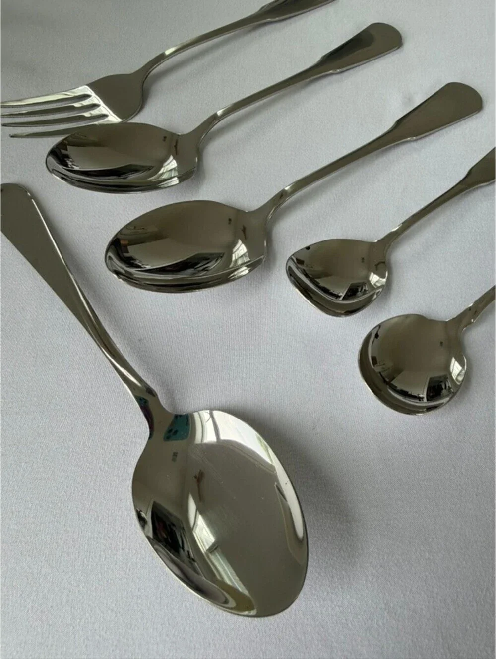 6pcs. Oneida Stainless Steel Serving Tools & Sugar Spoons